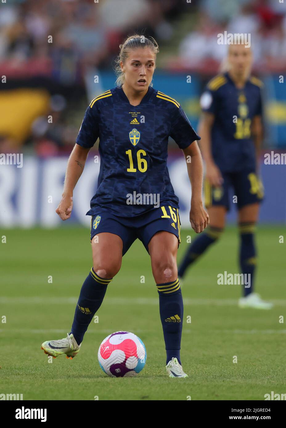 Sheffield, Angleterre, le 9th juillet 2022. Filippa Angeldal de Suède lors du championnat d'Europe des femmes de l'UEFA 2022 à Bramall Lane, Sheffield. Le crédit photo devrait se lire: Jonathan Moscrop / Sportimage Banque D'Images