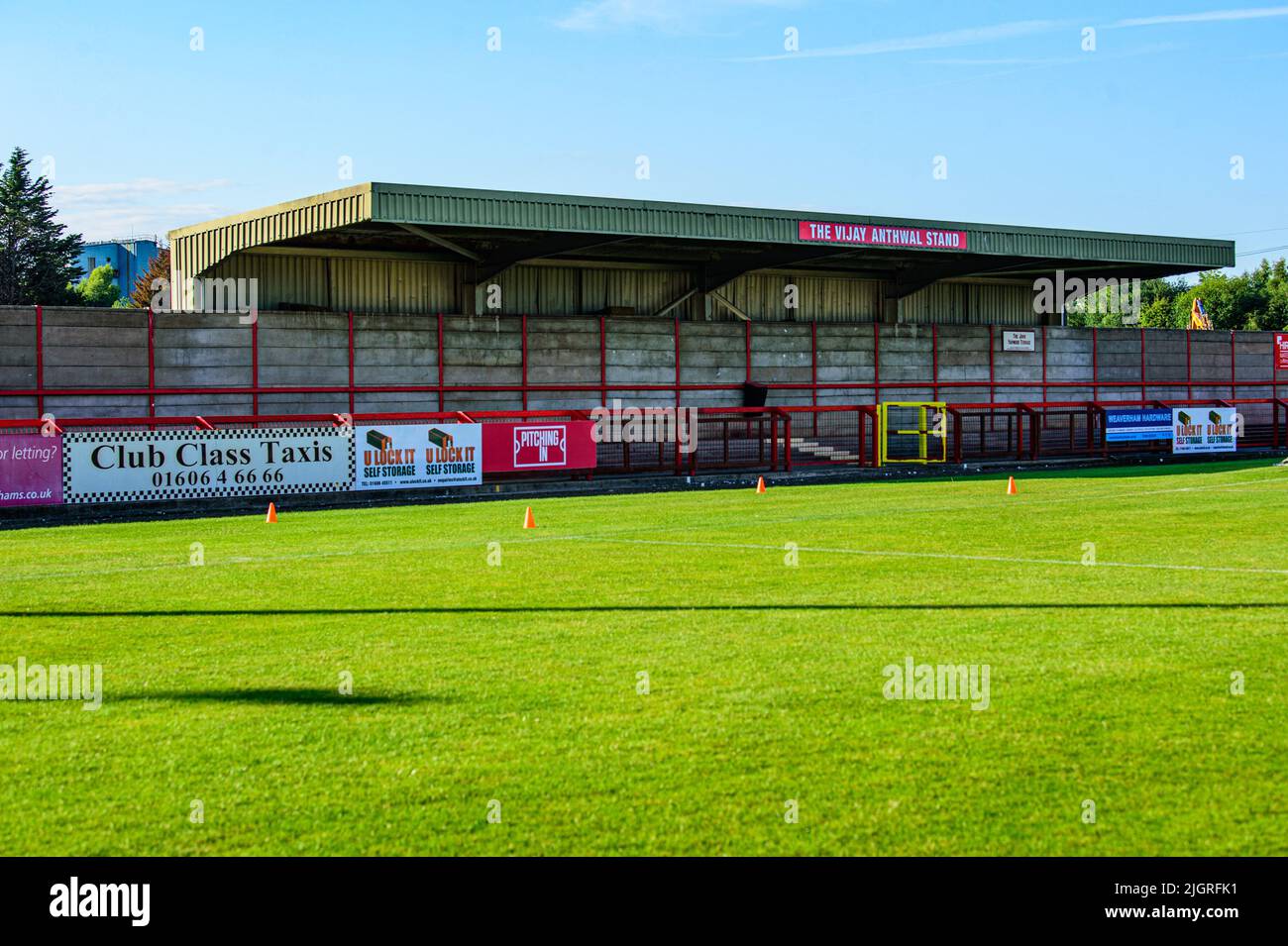 Le U-Lock IT Stadium, stade du Witton Albion FC lors du match amical d'avant-saison entre Witton Albion et Barrow au parc Wincham, Wincham, Northwich, le mardi 12th juillet 2022. (Credit: Ian Charles | MI News) Credit: MI News & Sport /Alay Live News Banque D'Images