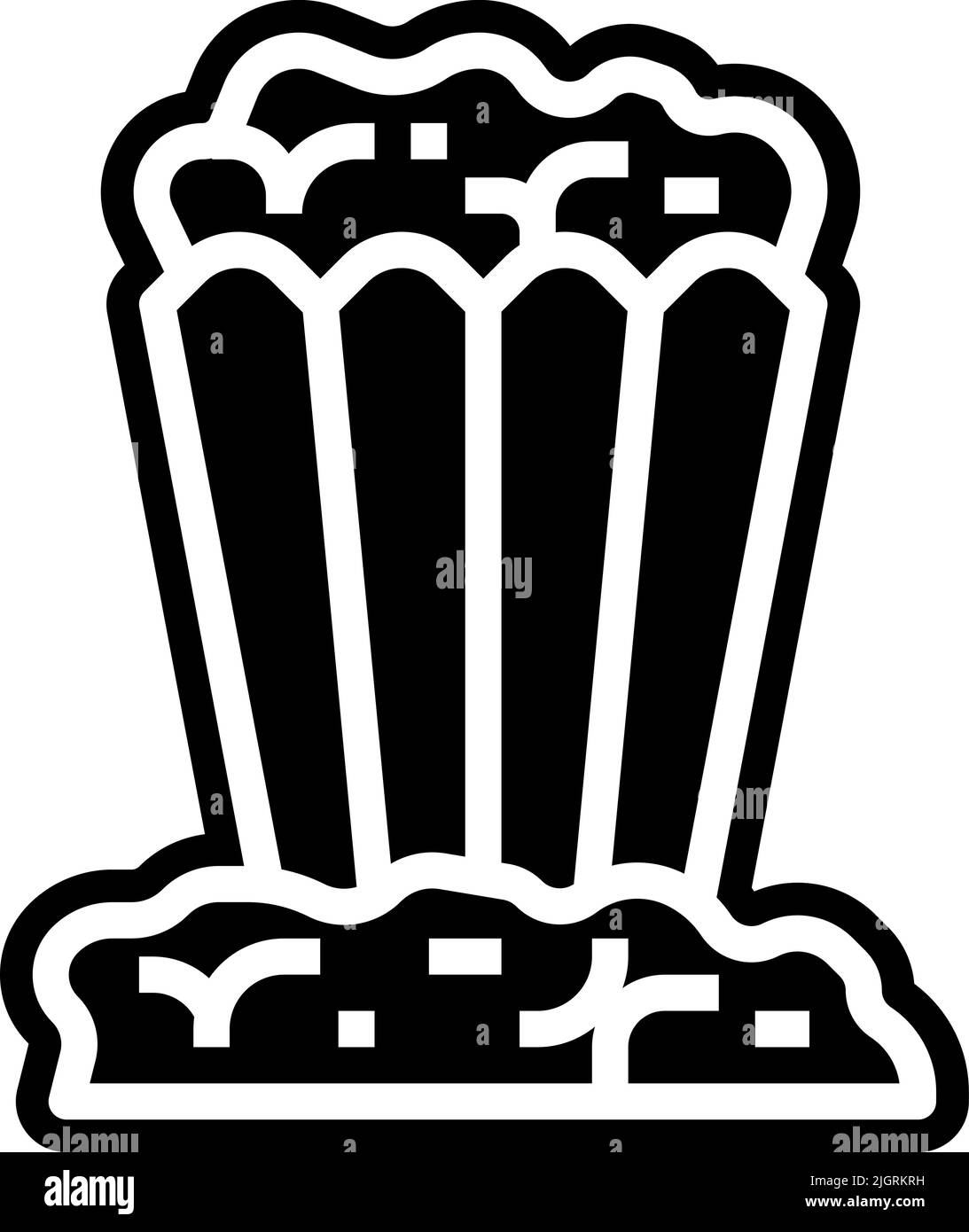 Parc d'attractions pop-corn Icon . Illustration de Vecteur