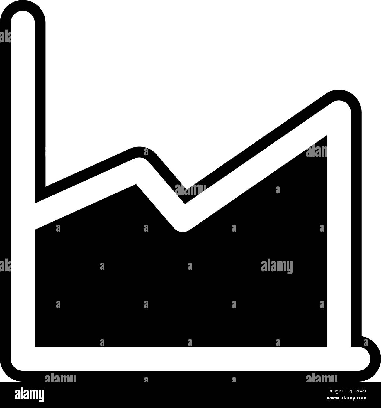 Icône graphique linéaire . Illustration de Vecteur