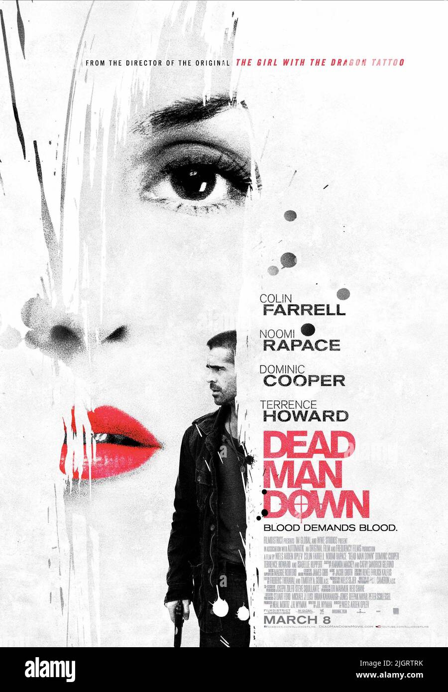 COLIN FARRELL AFFICHE, HOMME MORT EN BAS, 2013 Banque D'Images