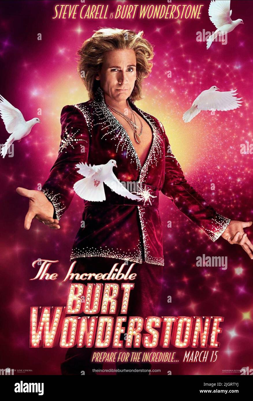 STEVE CASTELL AFFICHE, THE INCREDIBLE BURT WONDERSTONE, 2013 Banque D'Images