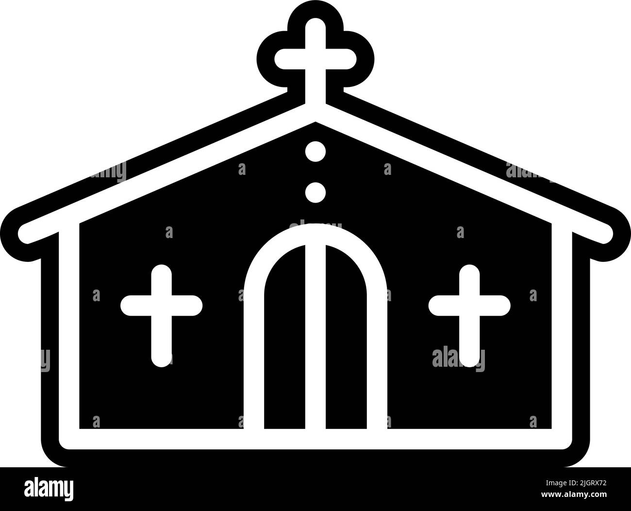 Icône de l'église du jour de Pâques . Illustration de Vecteur