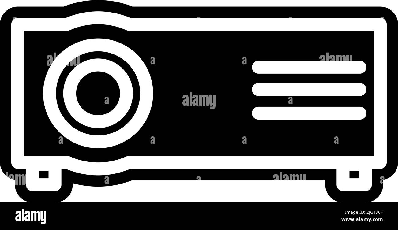 Icône projecteur de bureau . Illustration de Vecteur