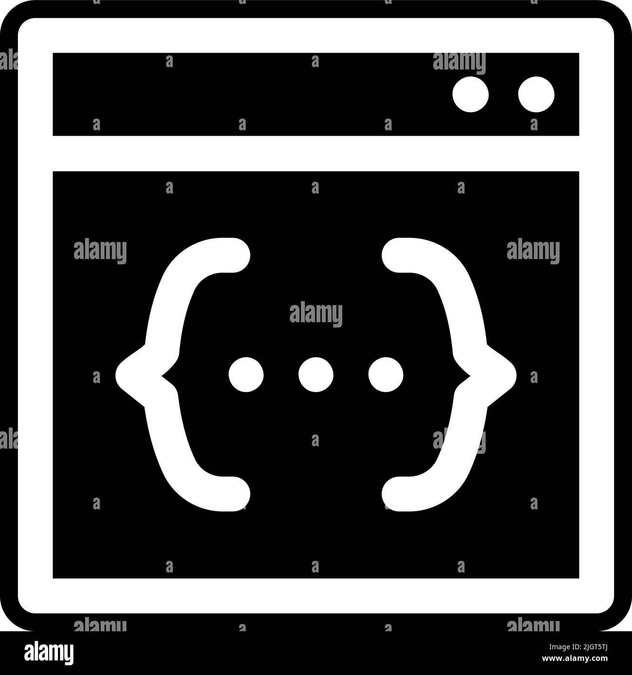 Icône CSS de développement Web . Illustration de Vecteur