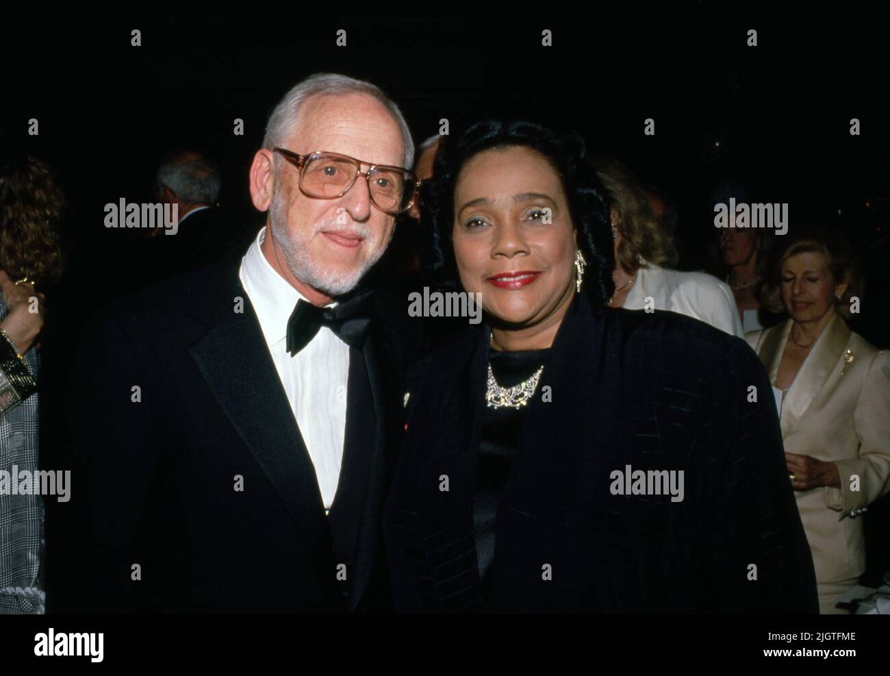 Dexter King et Coretta Scott King à l'AFI hommage à David Wolper - 2 mai 1990 à l'hôtel Lowe Santa Monica à Santa Monica, Californie crédit: Ralph Dominguez/MediaPunch Banque D'Images