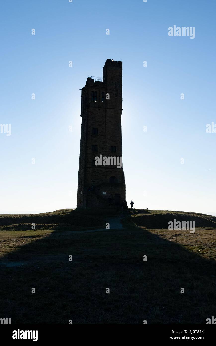 Jubilee Tower à la colline du château Huddersfield Banque D'Images