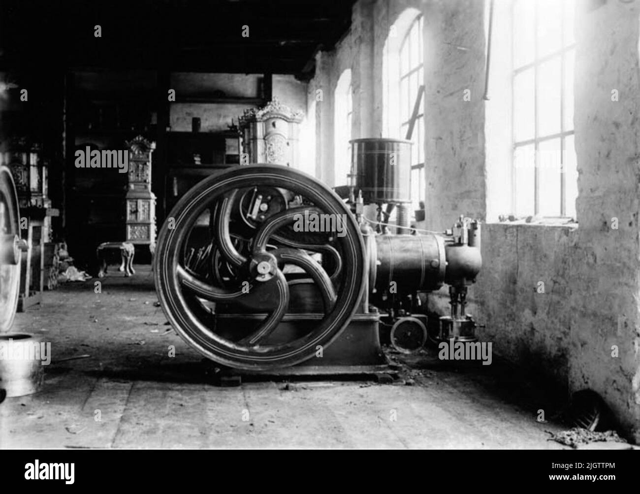 Un ancien moteur à kérosène pour le fonctionnement de bureau Banque D'Images