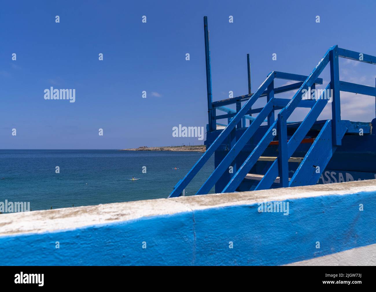 Restaurant sur la mer, gouvernorat du Nord, Anfeh, Liban Banque D'Images