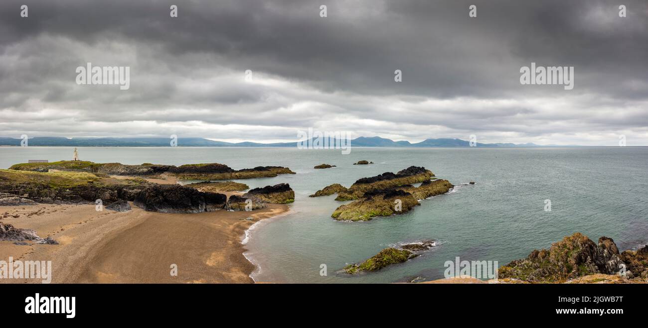 L'île Llanddwyn, Anglesey, Pays de Galles Banque D'Images