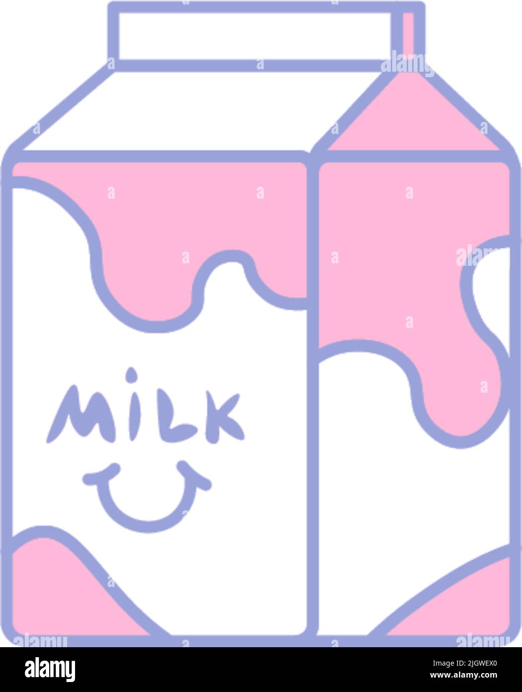 Emballage de lait, produits laitiers pour l'alimentation des bébés Illustration de Vecteur