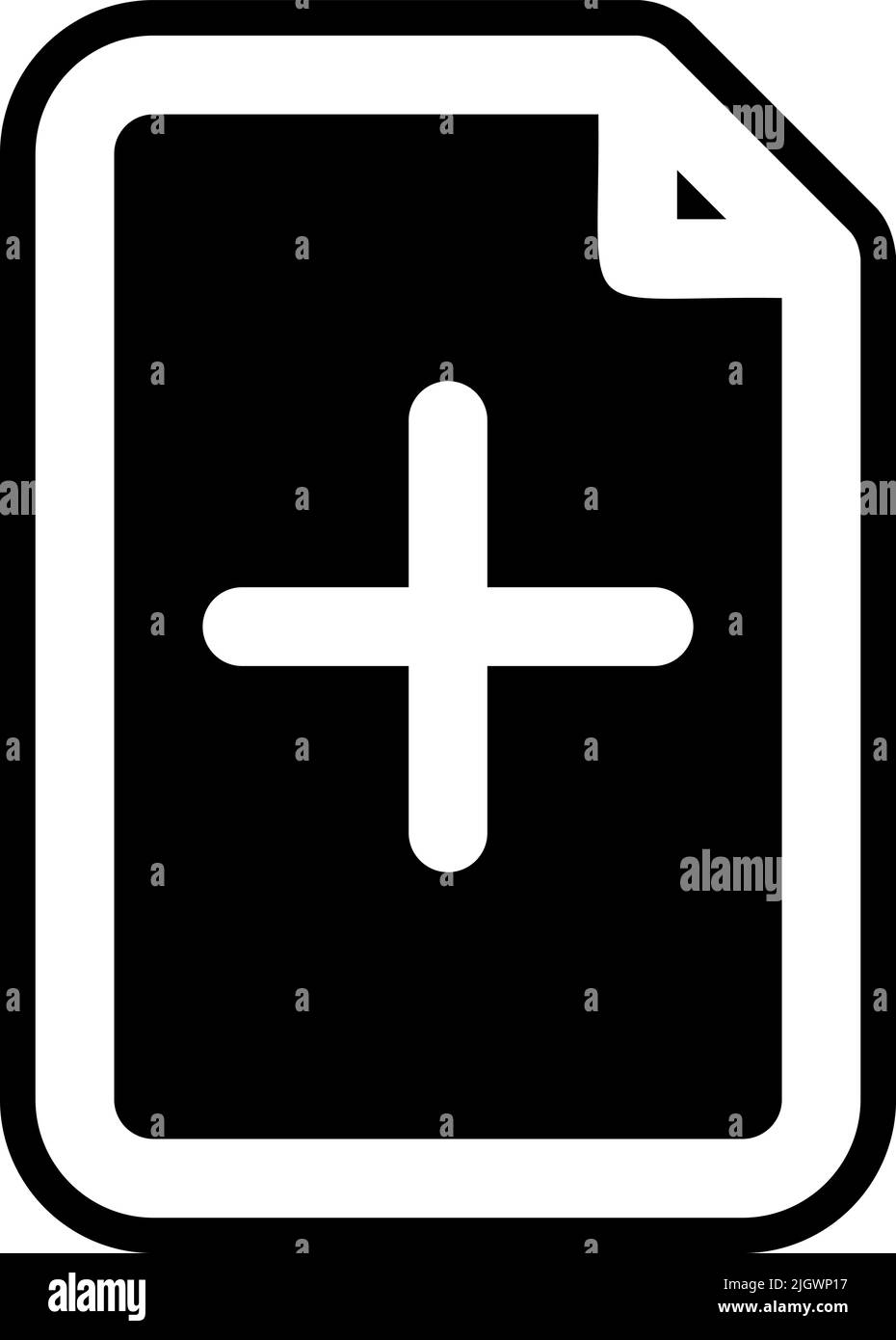 Icône Ajouter un fichier . Illustration de Vecteur