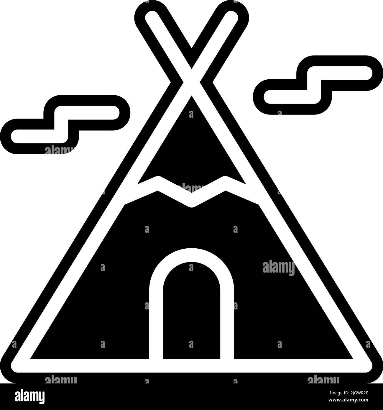 Icône Alaska wigwam . Illustration de Vecteur