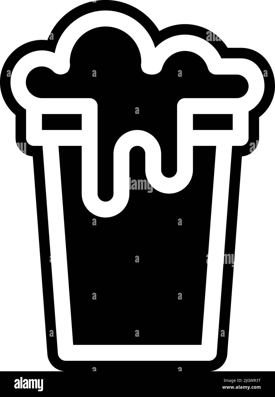 Icône bière du parc d'attractions . Illustration de Vecteur