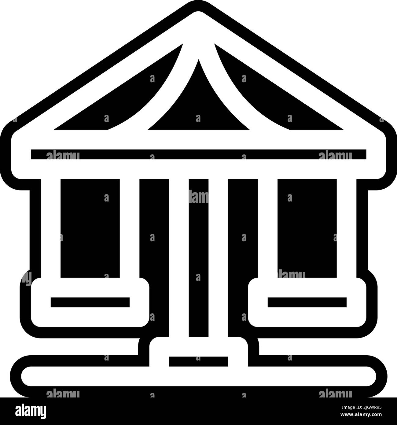 Icône du carrousel du parc d'attractions . Illustration de Vecteur