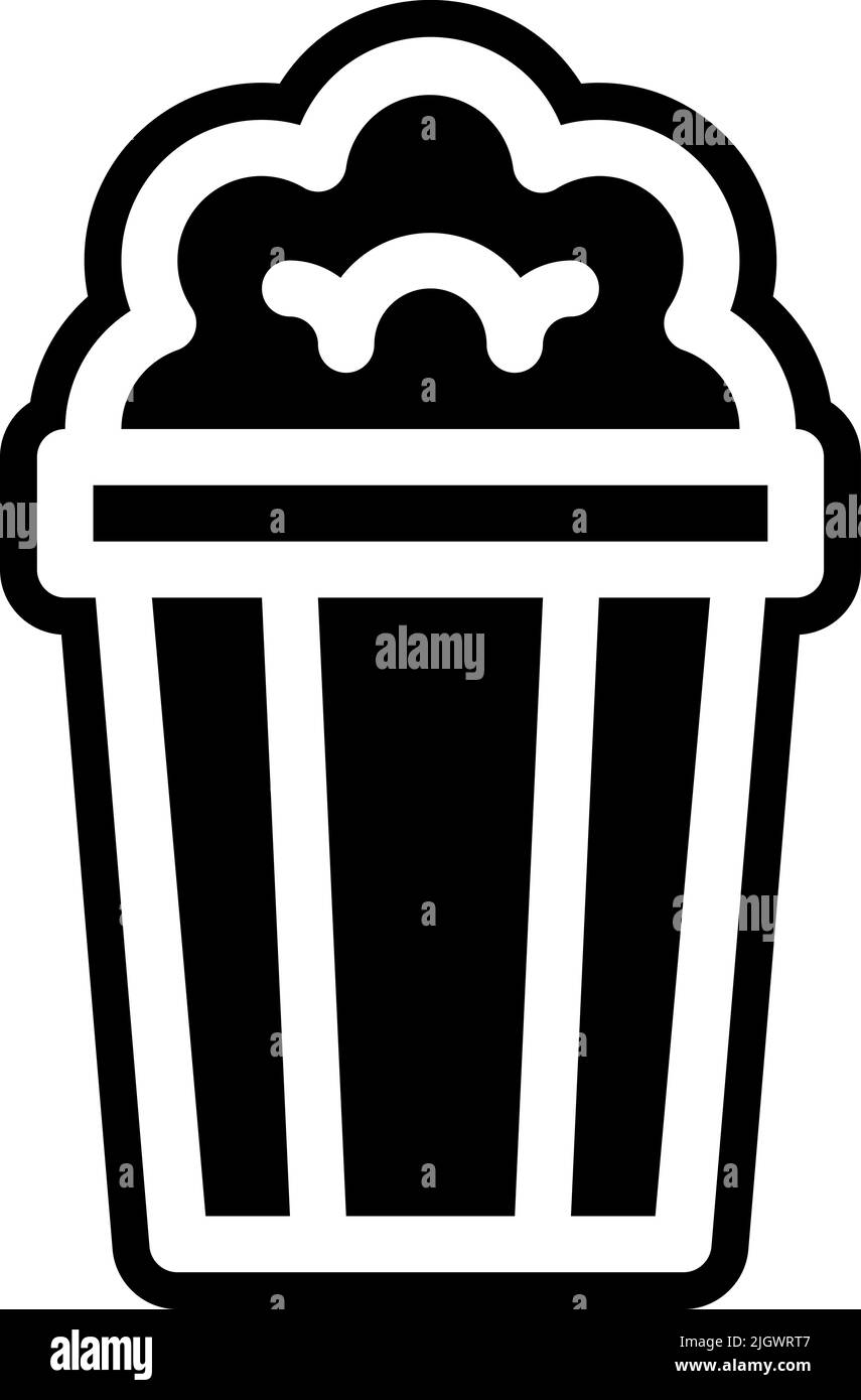 Parc d'attractions pop-corn Icon . Illustration de Vecteur