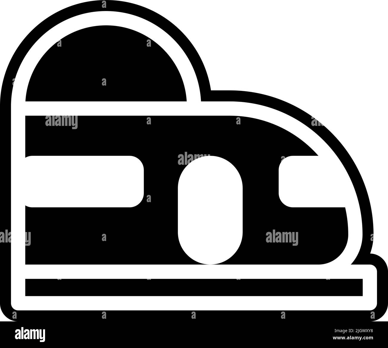 Icône de métro de la ville . Illustration de Vecteur