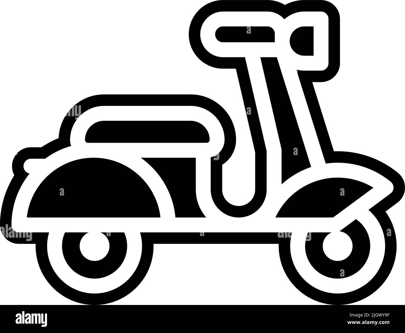 Ville icône moto . Illustration de Vecteur