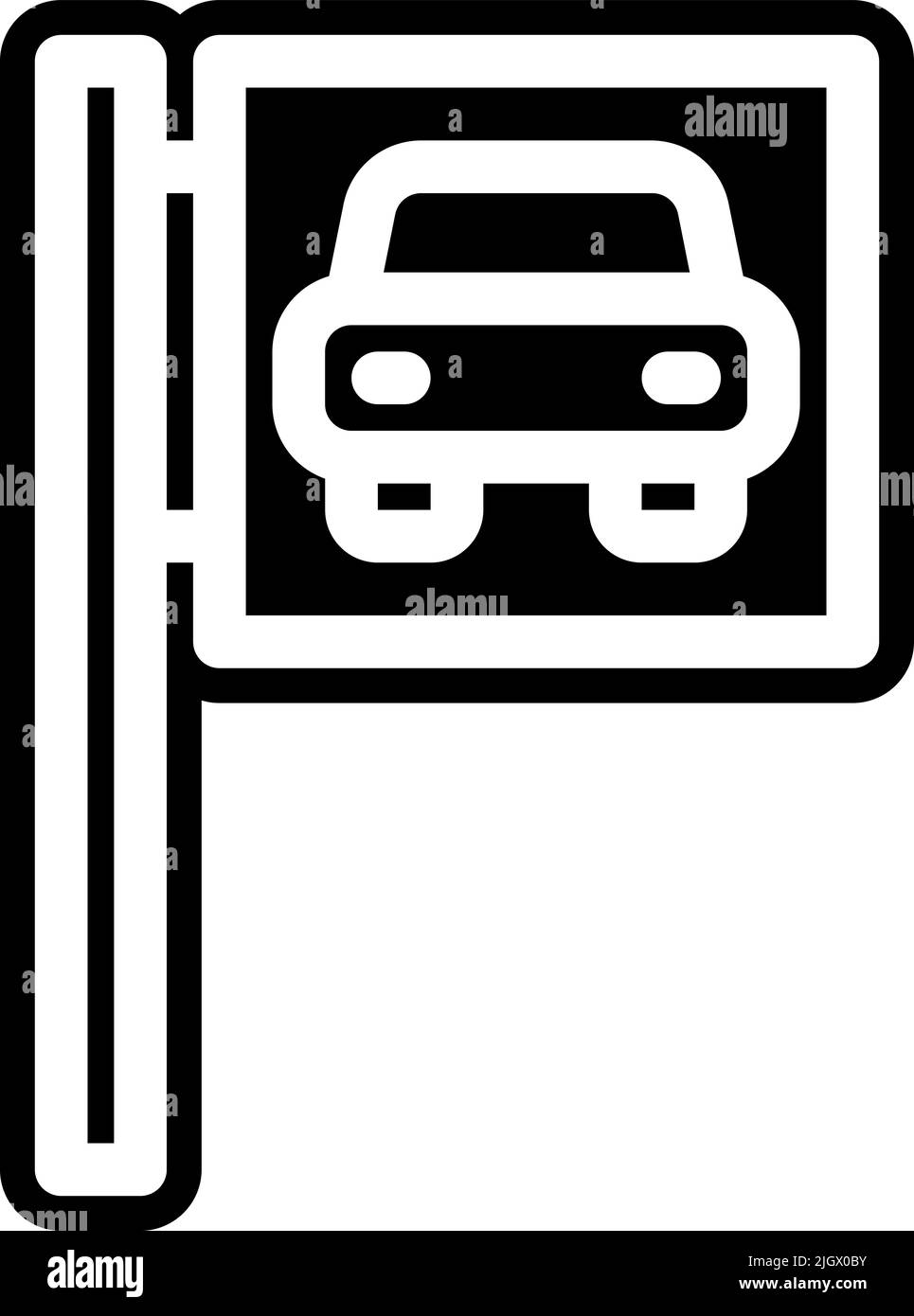 Services de la ville icône du parking . Illustration de Vecteur