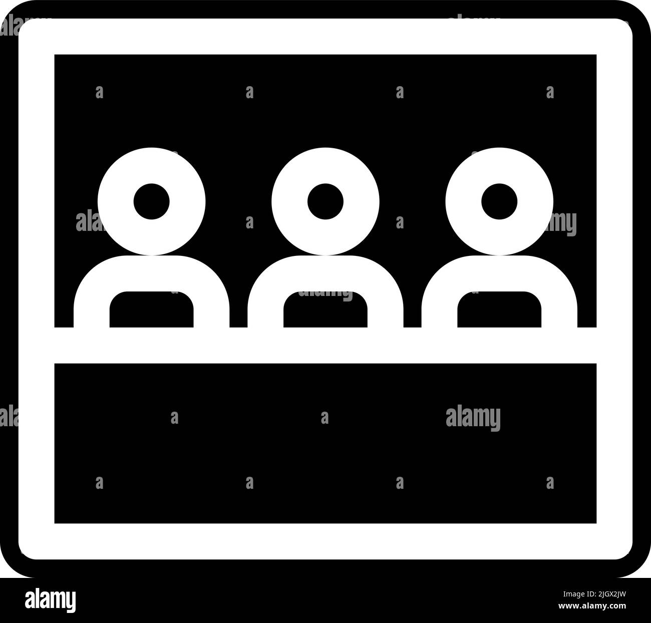 Espace de coworking pax room icon . Illustration de Vecteur