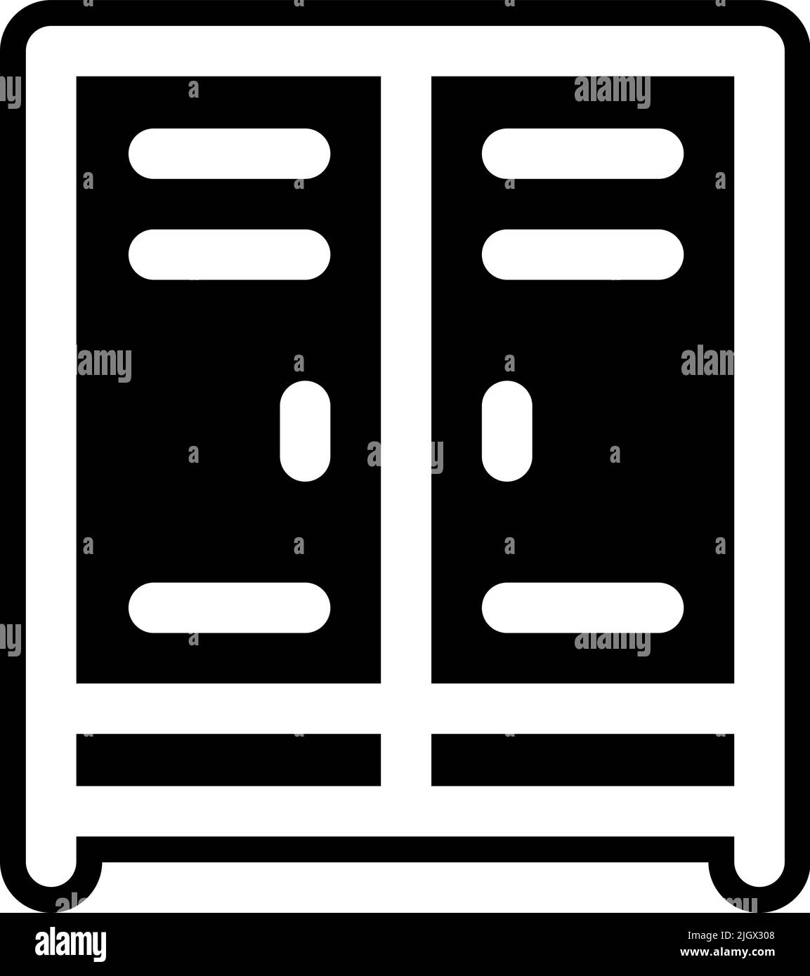 Icône de verrouillage d'espace de travail . Illustration de Vecteur