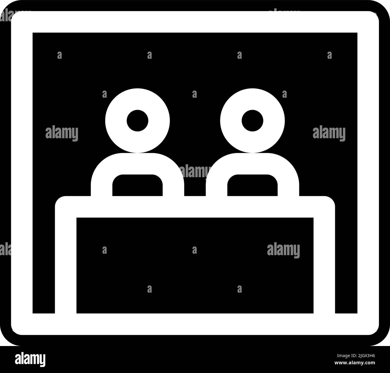 Espace de coworking pax room icon . Illustration de Vecteur