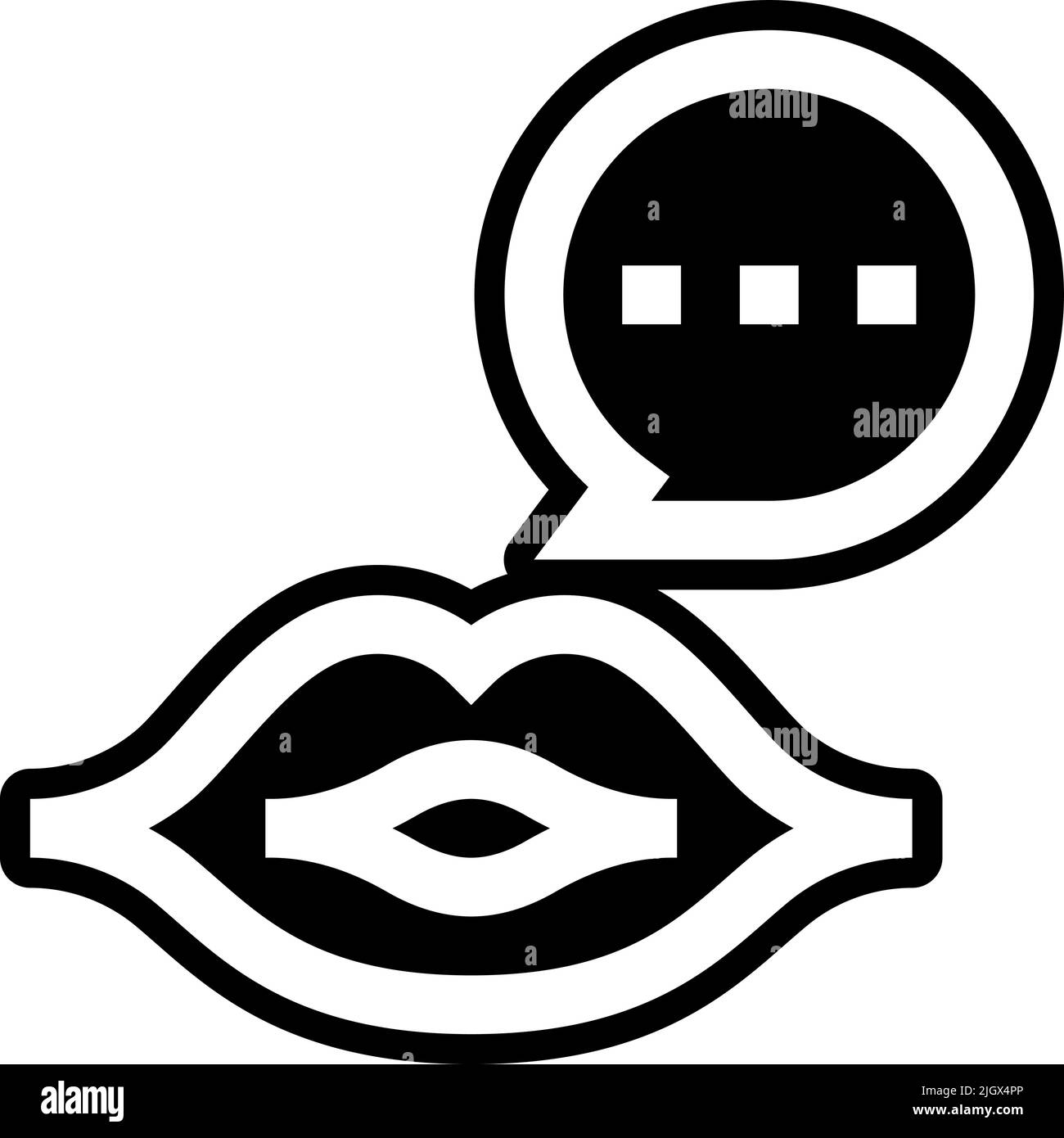 Icône rumeur de fausses nouvelles . Illustration de Vecteur