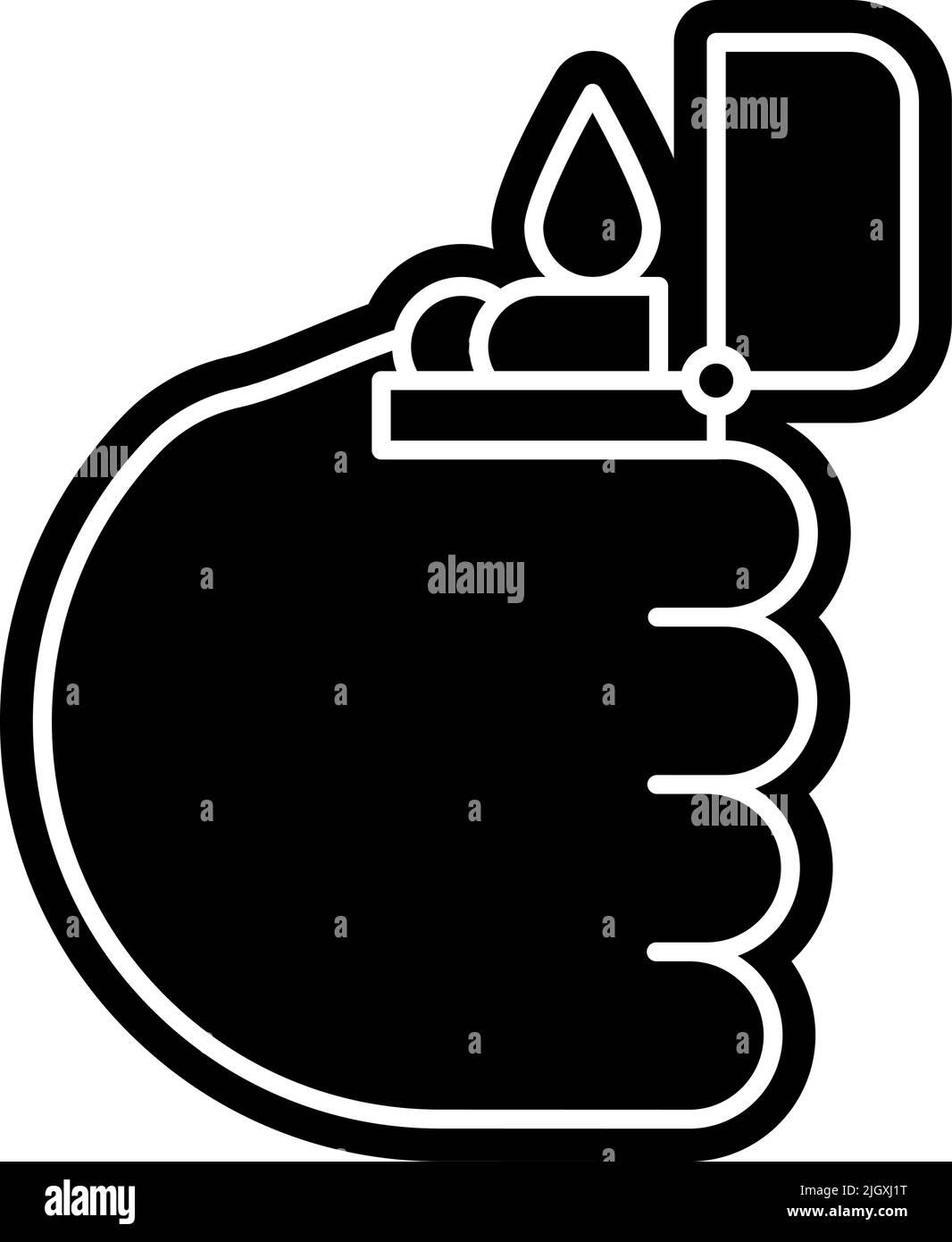 Icône mains plus légères . Illustration de Vecteur