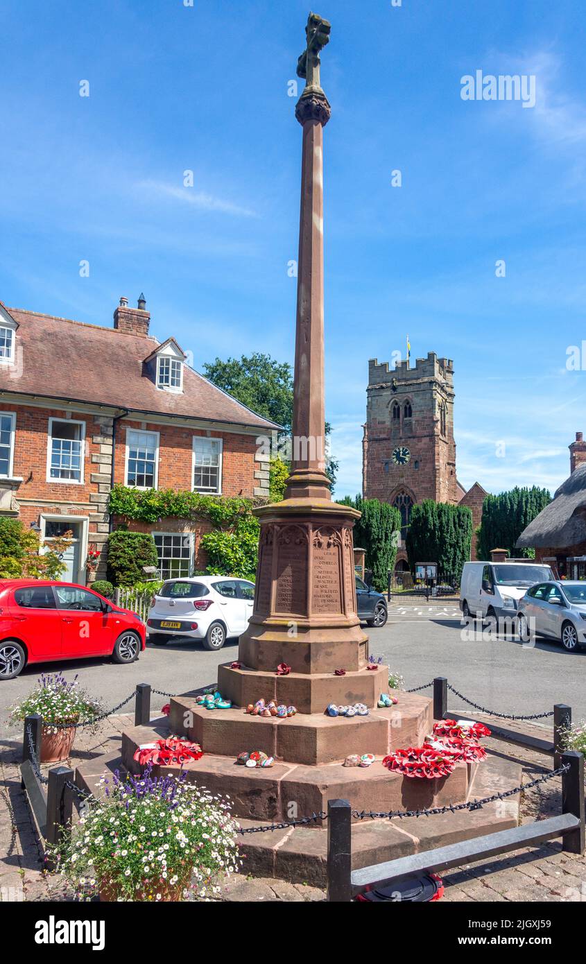War Memorial, The Square, Dunchurch, Warwickshire, Angleterre, Royaume-Uni Banque D'Images
