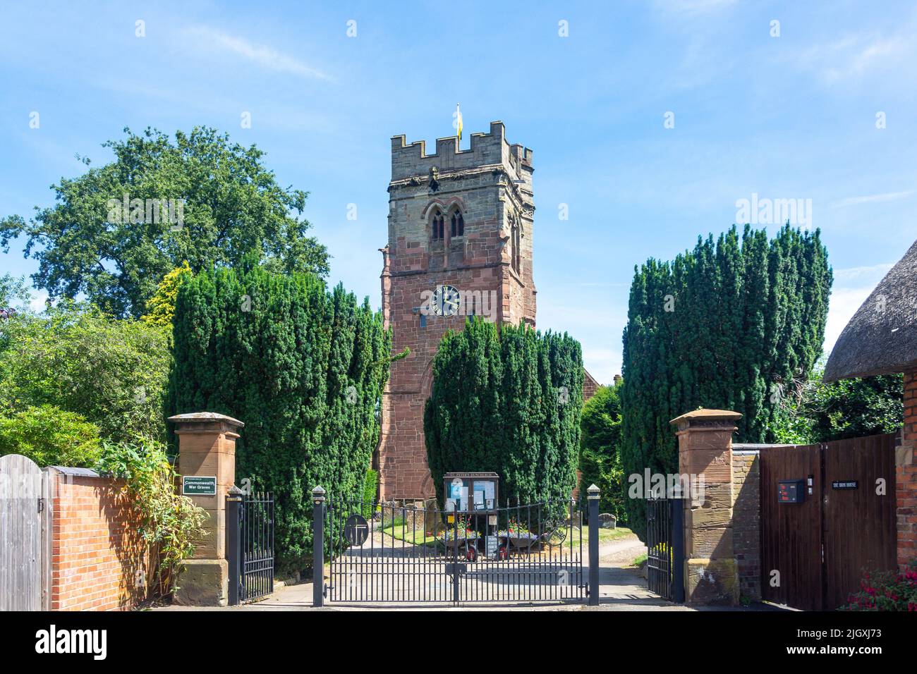 Eglise paroissiale St Peter, The Square, Dunchurch, Warwickshire, Angleterre, Royaume-Uni Banque D'Images