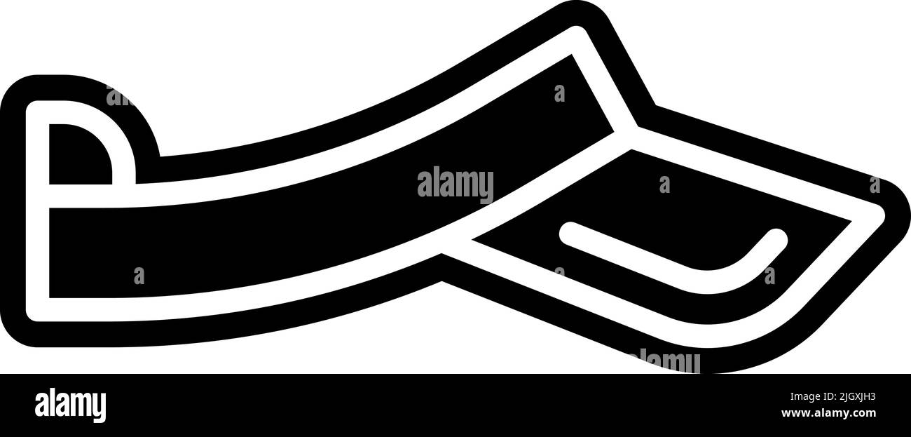 Icône de visière de golf . Illustration de Vecteur