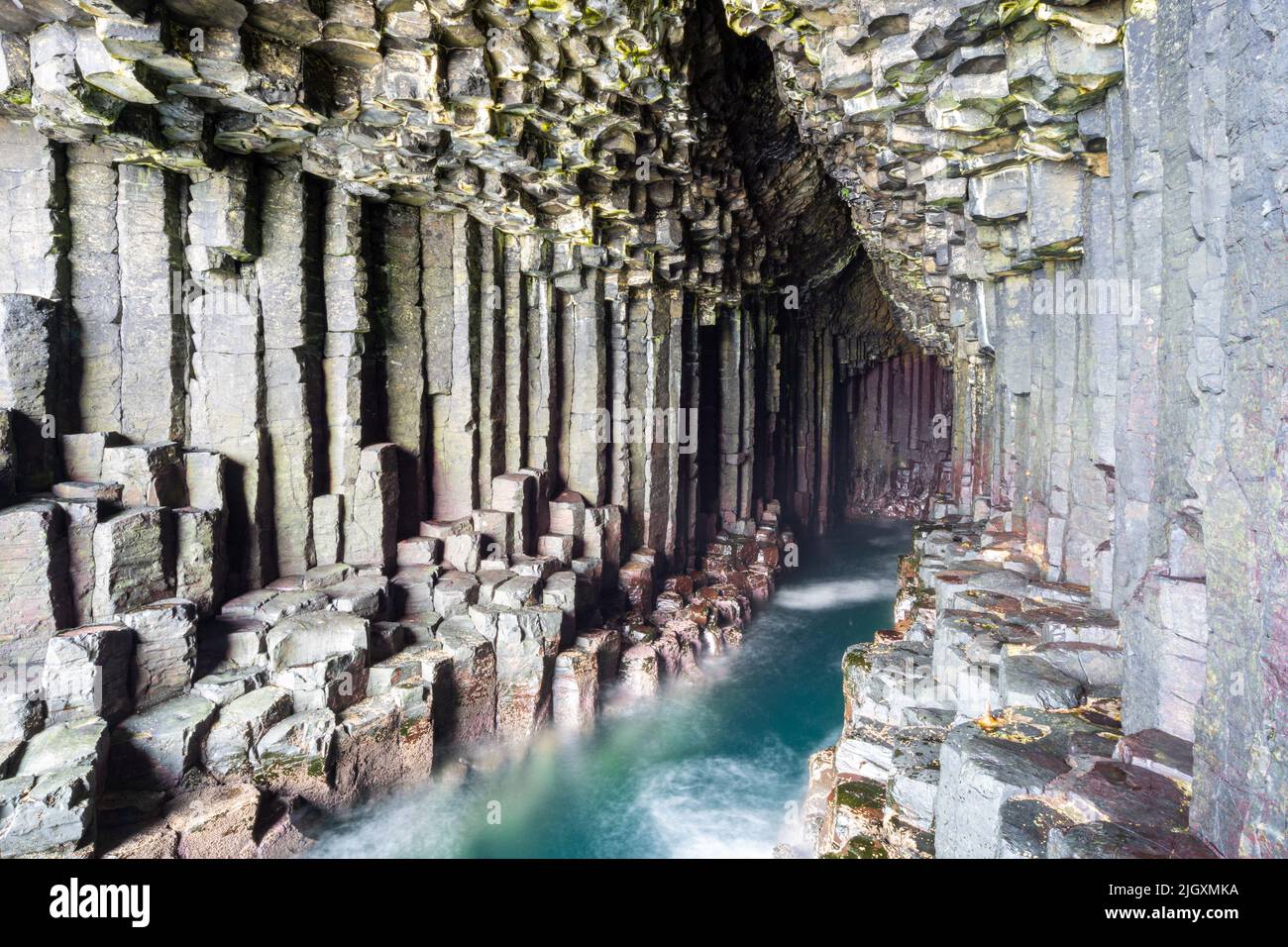 Fingal's Cave, île de Staffa (Hébrides intérieures), Écosse, Royaume-Uni Banque D'Images