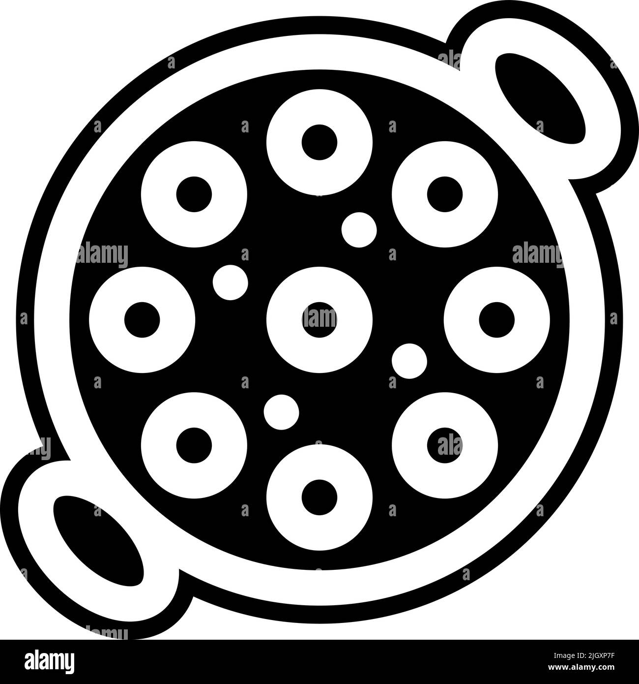Icône de Kofta de la nourriture hindoue . Illustration de Vecteur