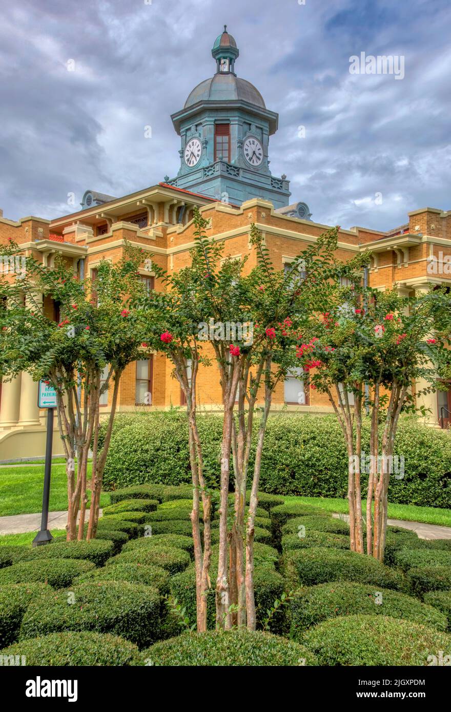 Magnifique photo du musée du palais de justice de l'ancien comté de Citrus, à Inverness, en Floride Banque D'Images