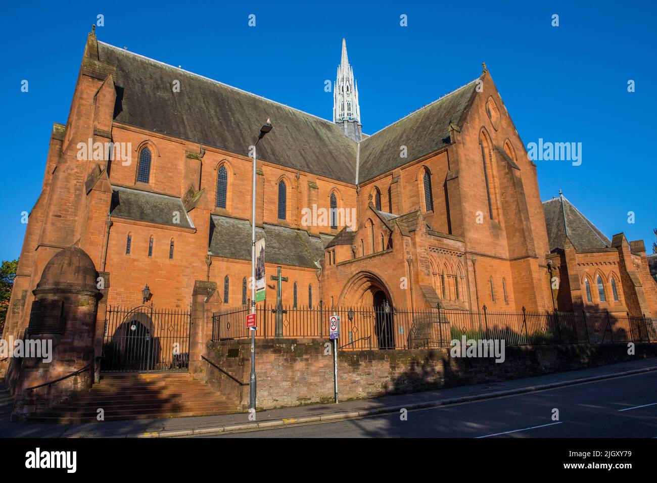 Glasgow, Écosse - 15 octobre 2021 : vue sur le Barony Hall, également connu sous le nom de Barony Church, situé sur Castle Street dans la ville de Glasgow, à Scotlan Banque D'Images