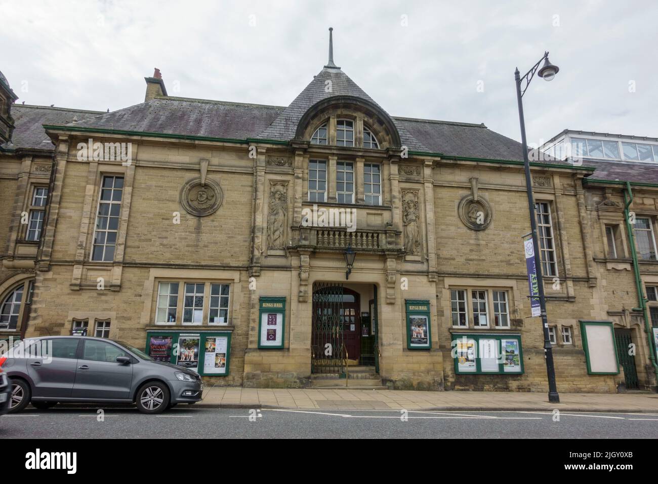 King's Hall et Winter Garden, Ilkley, ville thermale et paroisse civile de la ville de Bradford dans le West Yorkshire, Royaume-Uni. Banque D'Images