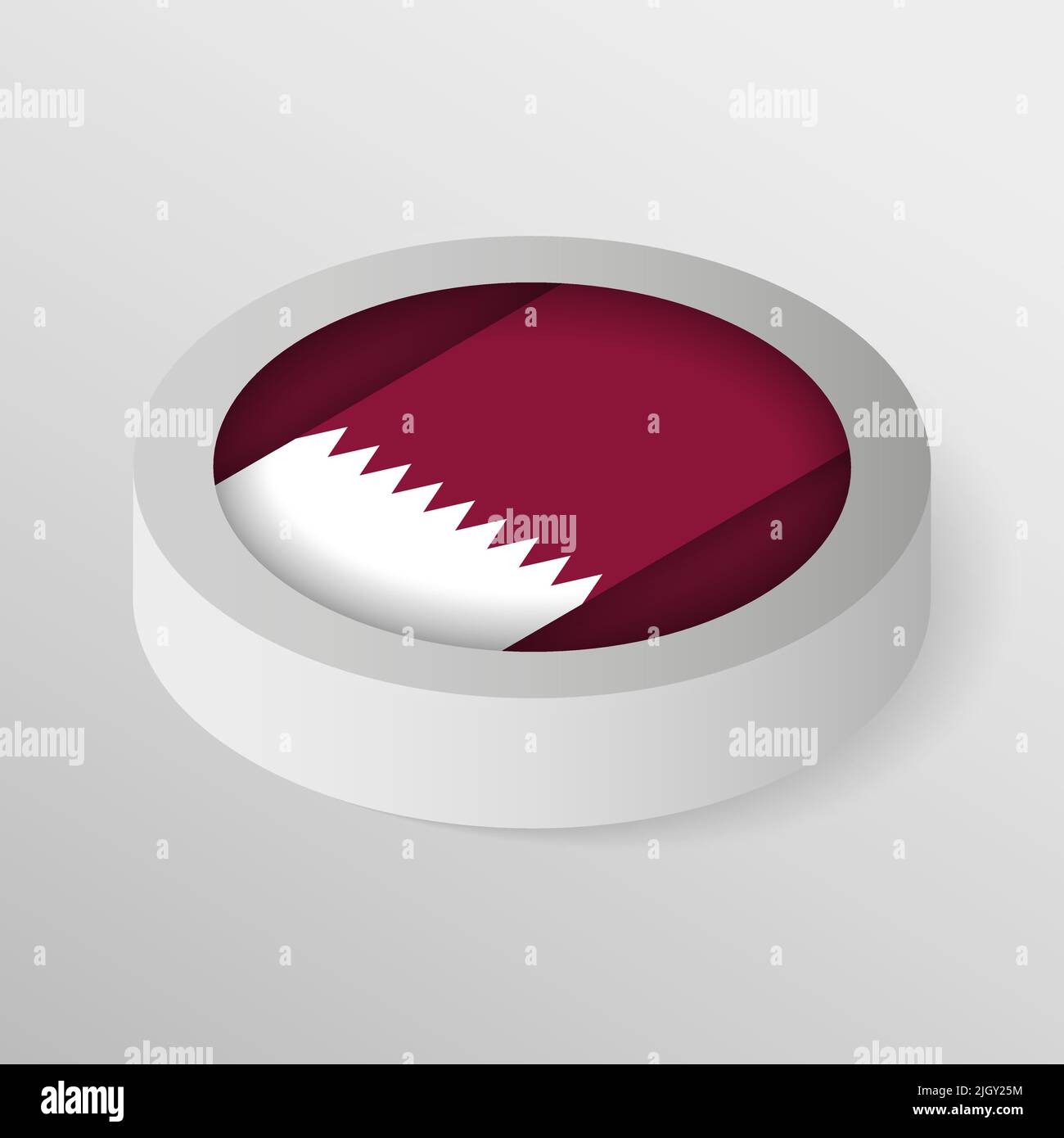 EPS10 bouclier patriotique Vector avec drapeau du Qatar. Un élément d'impact pour l'utilisation que vous voulez en faire. Illustration de Vecteur