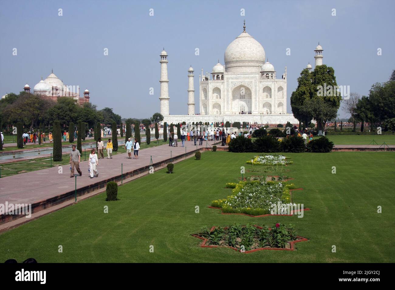 Le Taj Mahal, Agra, Inde Banque D'Images