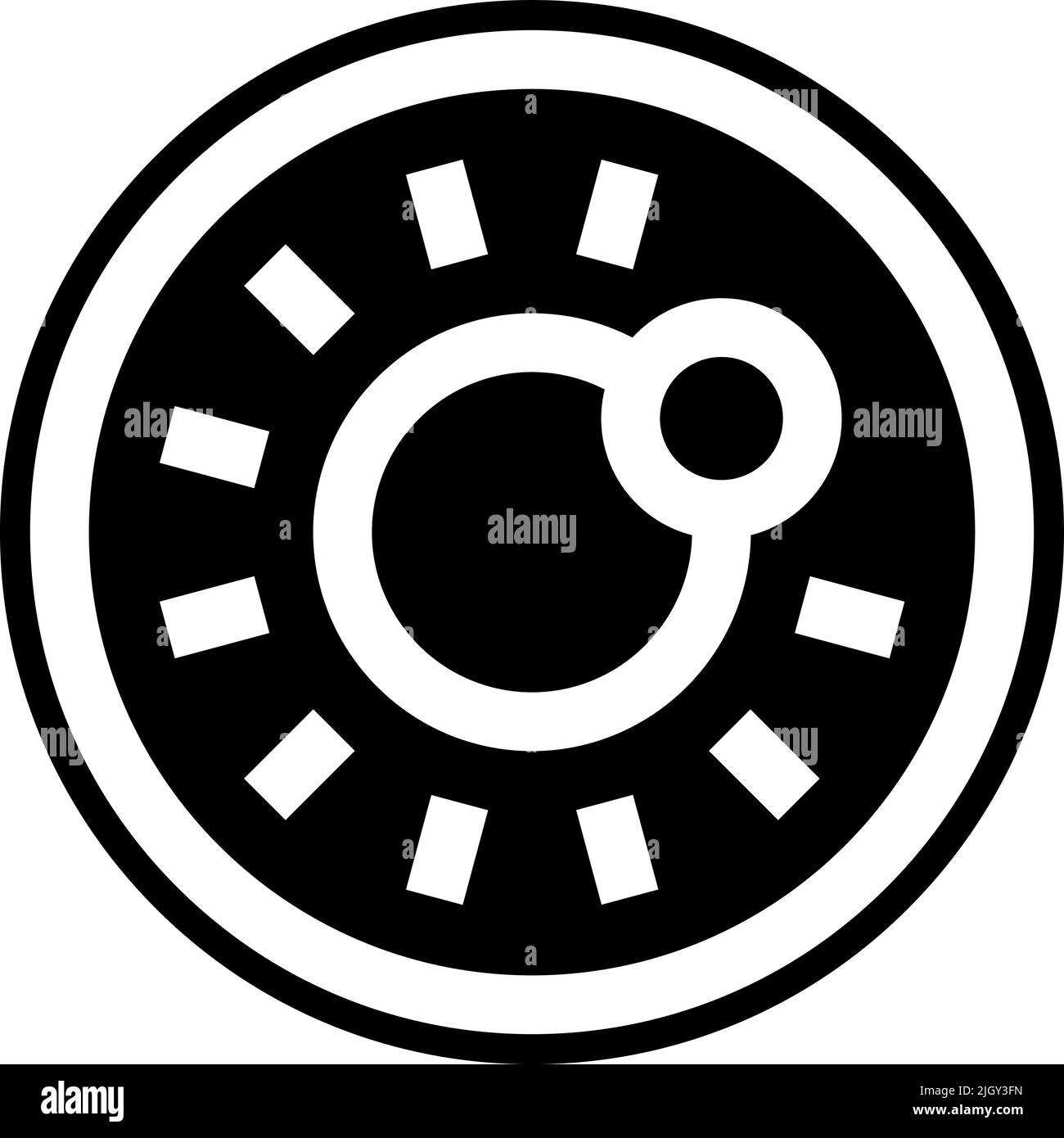 Icône de l'œil optométriste . Illustration de Vecteur