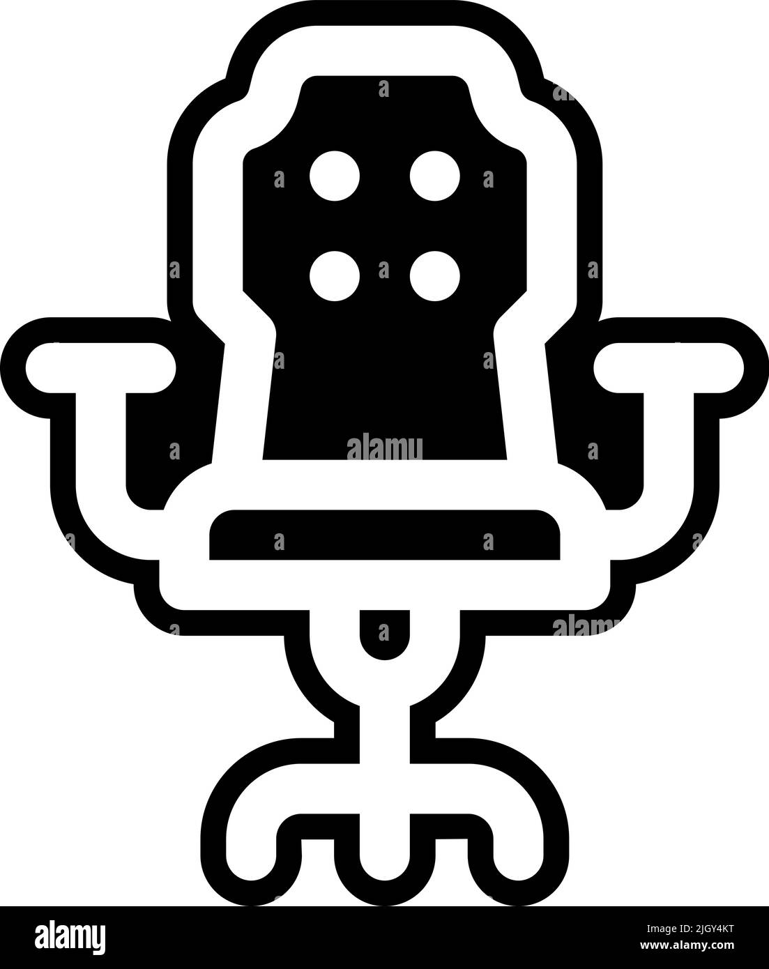 Icône de chaise de jeu en ligne . Illustration de Vecteur