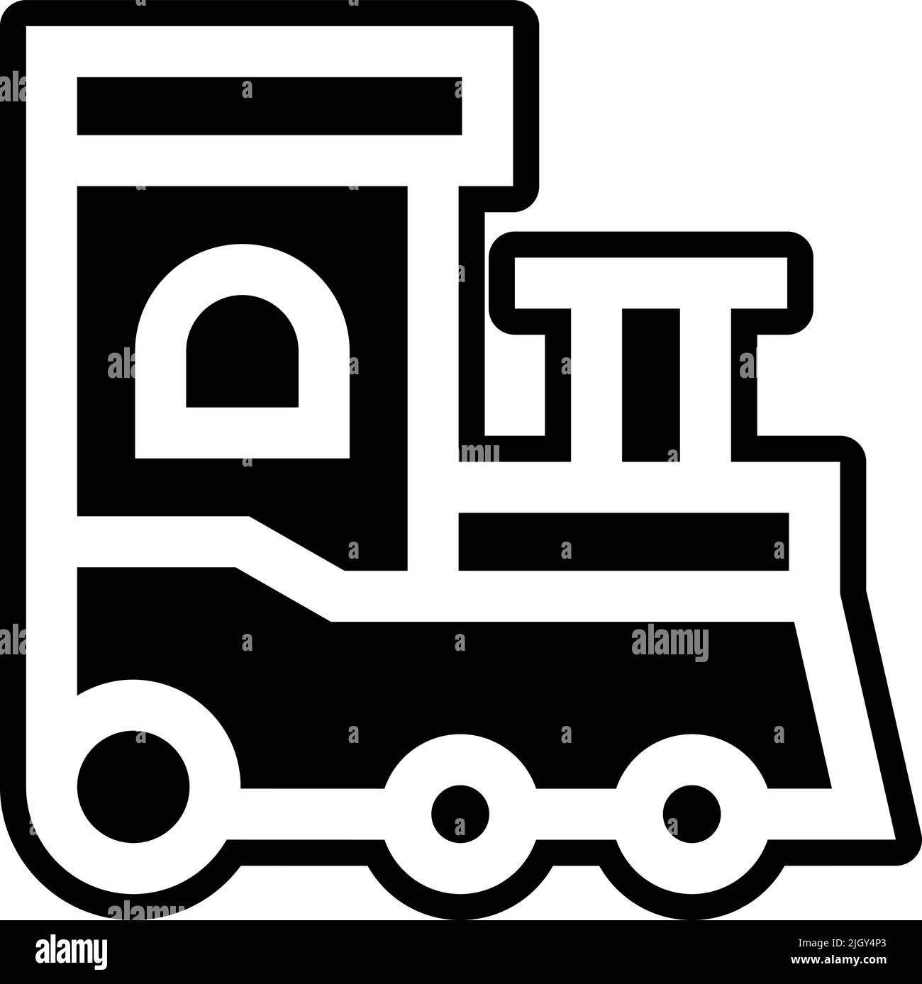 Icône de chemin de fer de jeu . Illustration de Vecteur