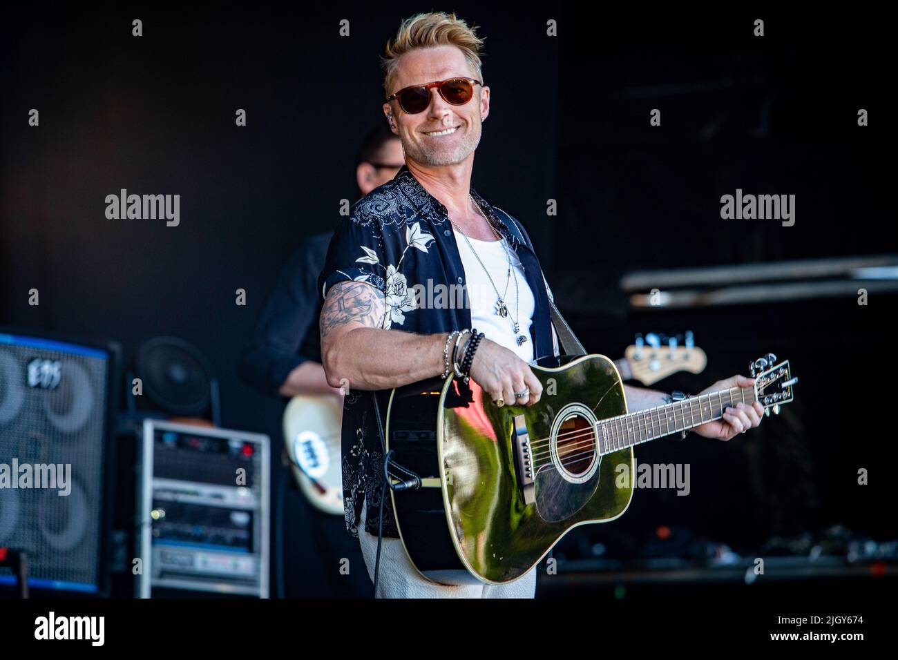 Ronan Keating se produit en direct au Cornbury Festival 2022 Banque D'Images