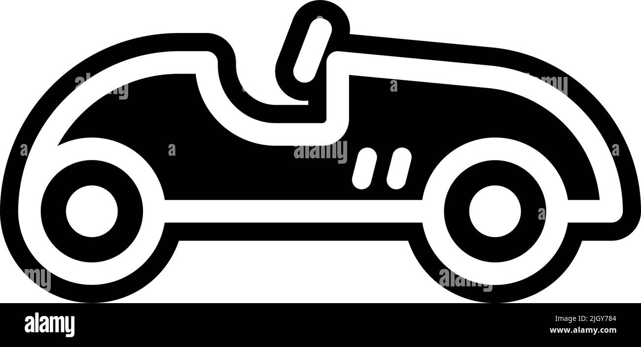 Icône voiture rétro vintage . Illustration de Vecteur