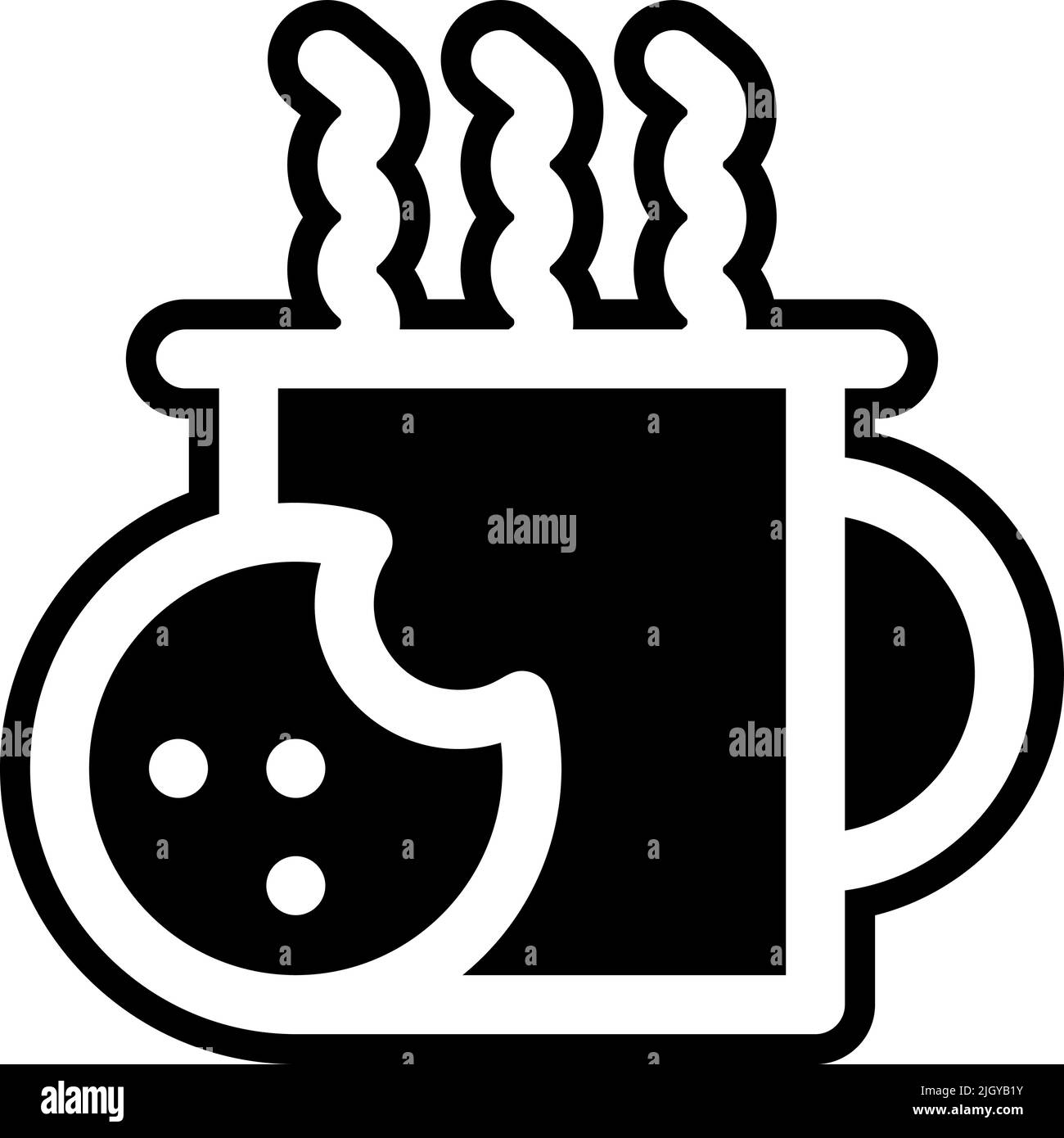 Icône temps de veille des cookies . Illustration de Vecteur