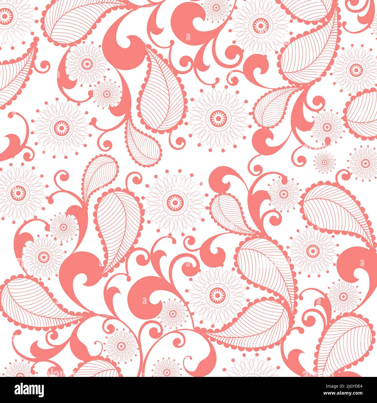 Motif floral abstrait de couleur rose Illustration de Vecteur
