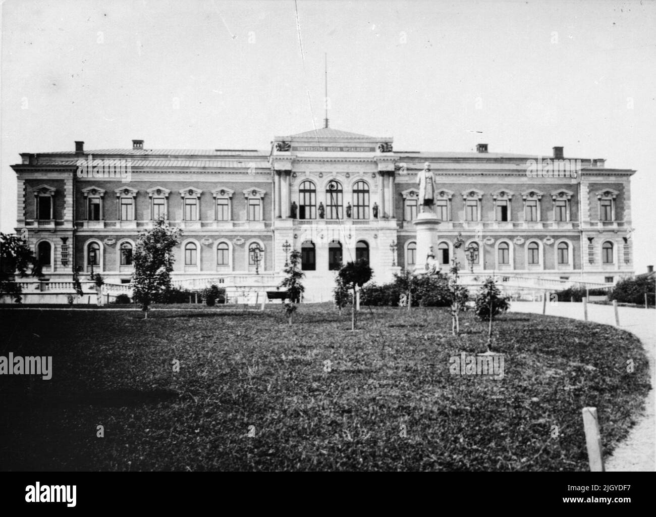 Repro -Photography - University House, Uppsala avant 1914. Uppsala. Six vues en miniature. Reproductions pour les photographies du cabinet d'Osti. Banque D'Images