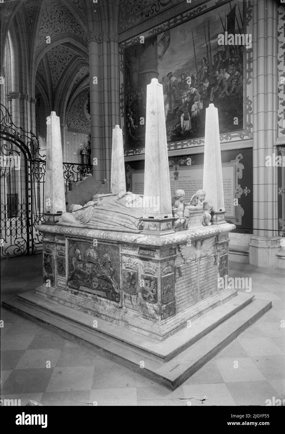 Vasakoret après la restauration, cathédrale d'Uppsala, Uppsala 1897. Vasakoret après la restauration, cathédrale d'Uppsala, Uppsala 1897 Banque D'Images