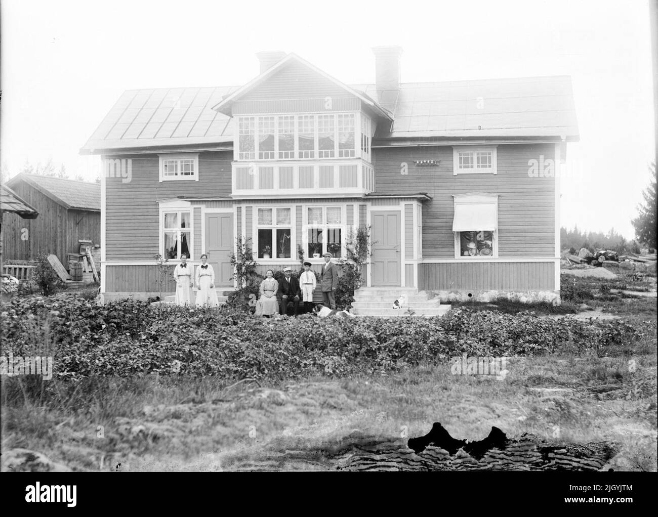 Olssons Lanthandel à Långmema, paroisse de Börstil, Uppland. Olssons Lanthandel à Långmema, paroisse de Börstil, Uppland Banque D'Images