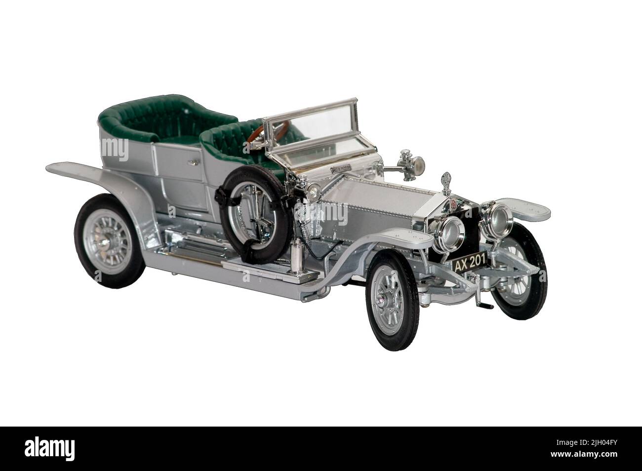 Rolls Royce argent fantôme jouet voiture Banque D'Images