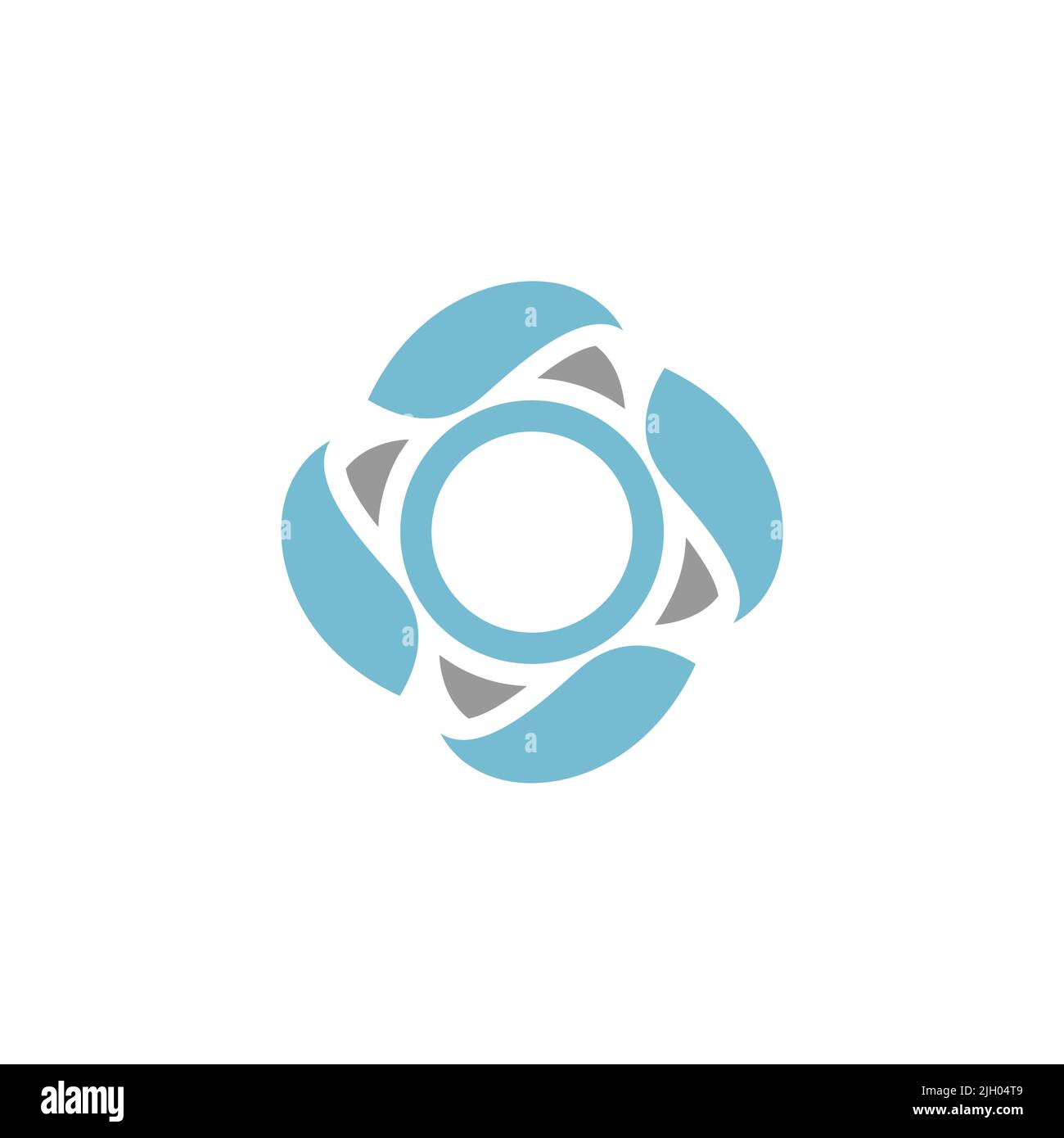Illustration design logo fleur circulaire pour la conception d'élément. Illustration vectorielle EPS.8 EPS.10 Illustration de Vecteur